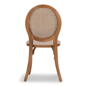 Round Rattan Back Chair - Image 2