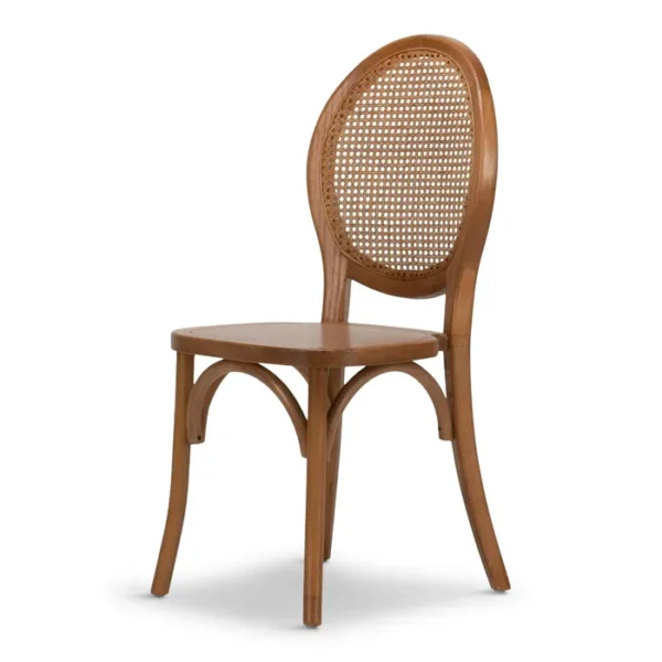 Round Rattan Back Chair